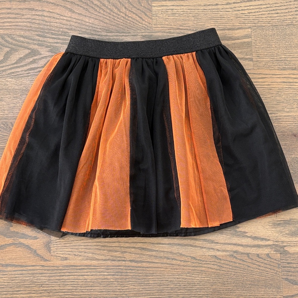 Cat & Jack Orange and Black Skirt